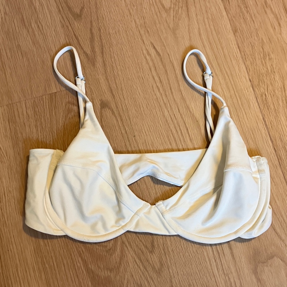 Mikoh Cream Bikini Top